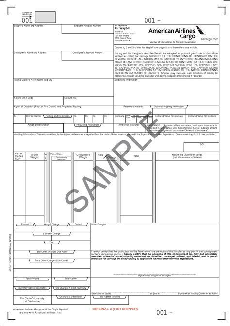 Air Waybill Definition .